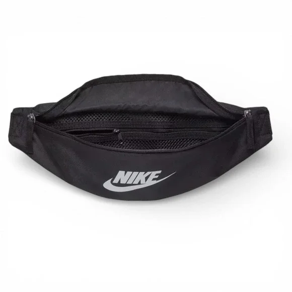 Nike Heritage Crossbody Waistpack Unisex Bag Black Size 3 L - Picture 5 of 9